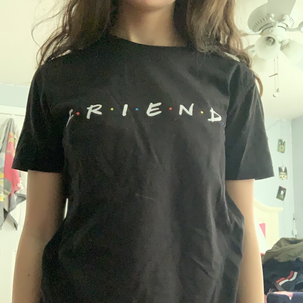 black friends short sleeve shirt
